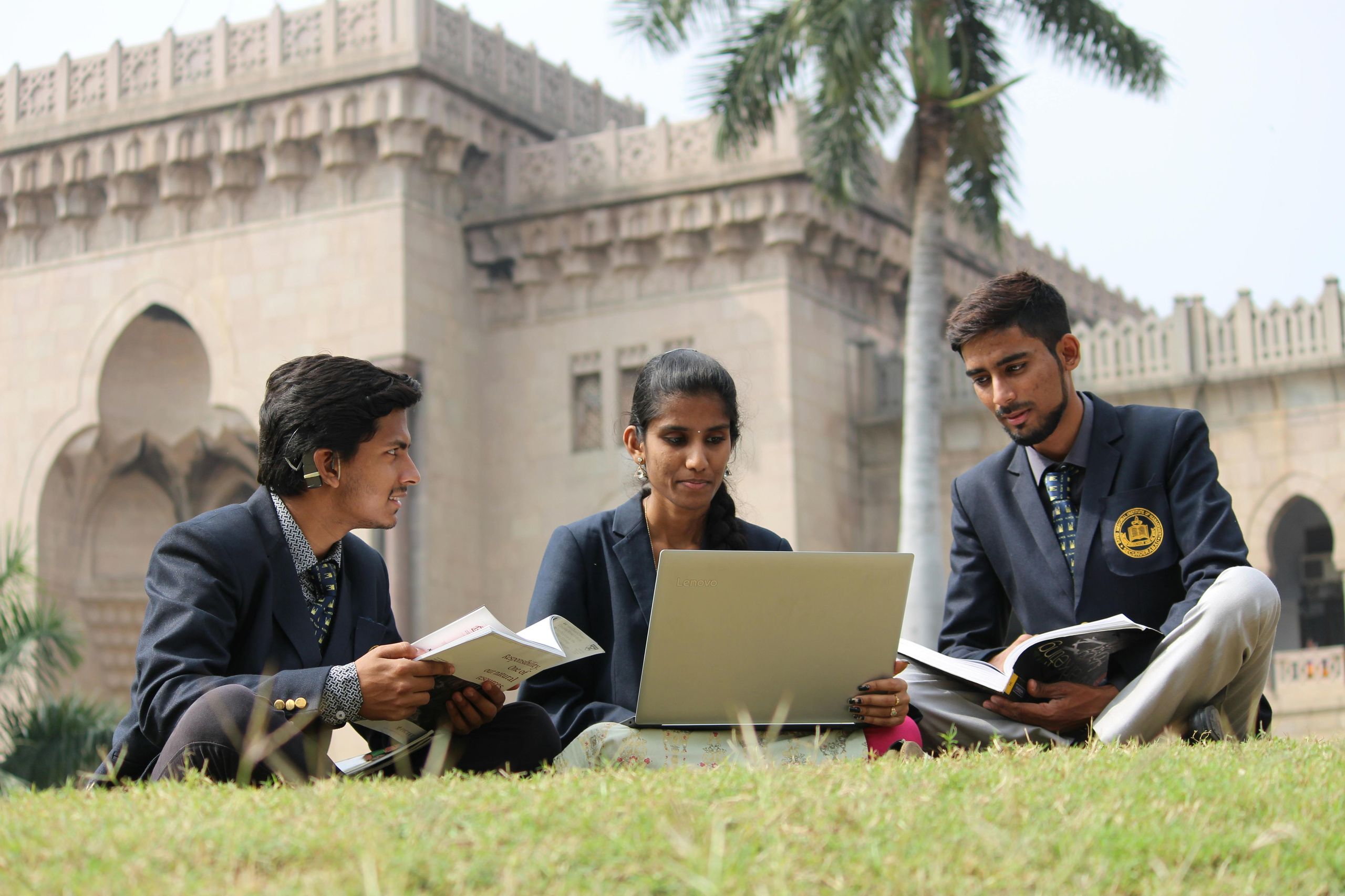 South Asian students reviewing scholarship and funding options